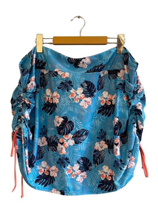 acx Other - 4/$20➡️  ACX Blue & Orange Hawaiian Floral Swim Skort – Plus Size 3X